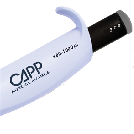 CappAero Mikrobiologipipett, volymknappar 100/900/1000 µL